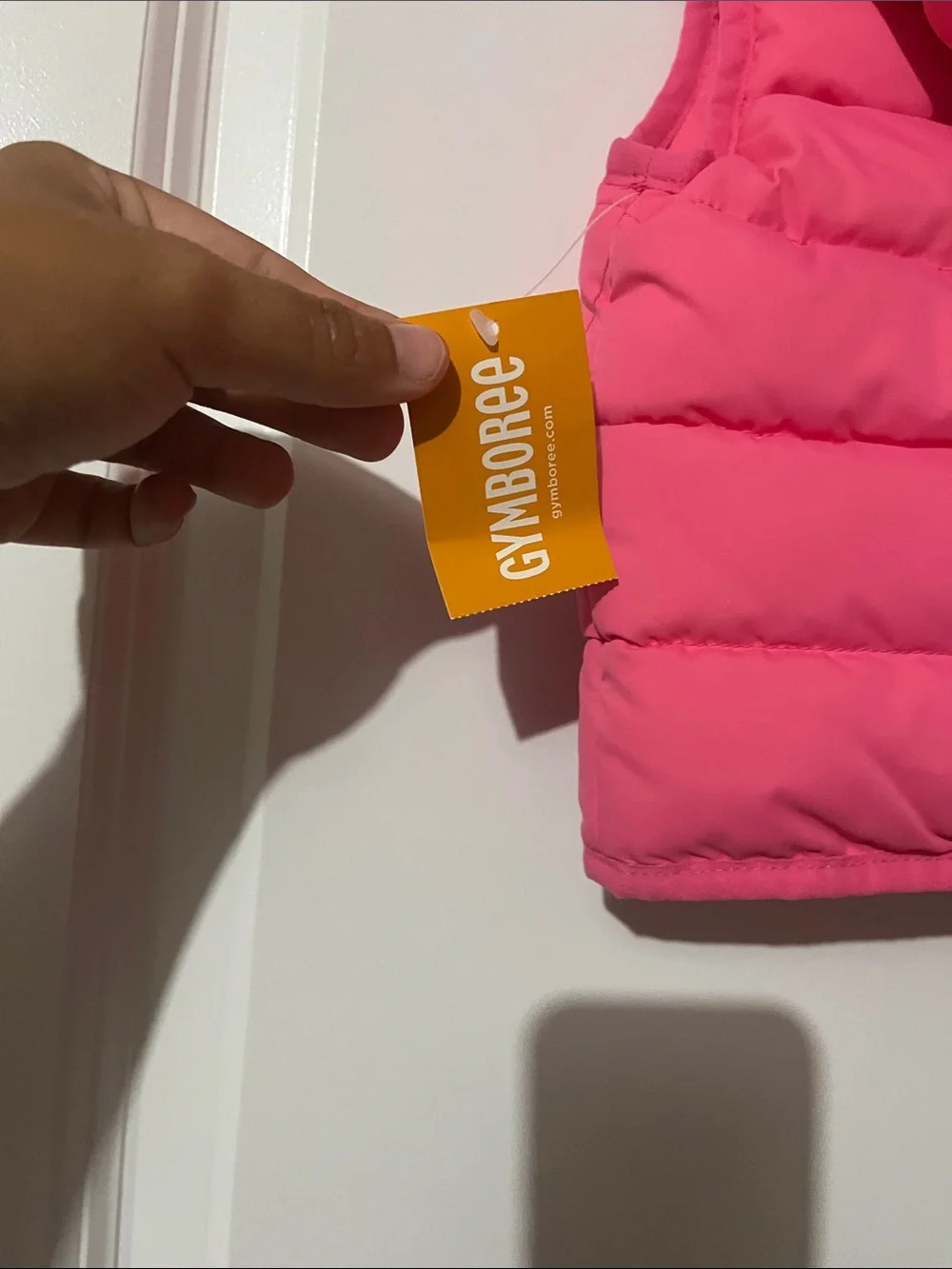 Gymboree Bright Pink Hooded Puffer Vest